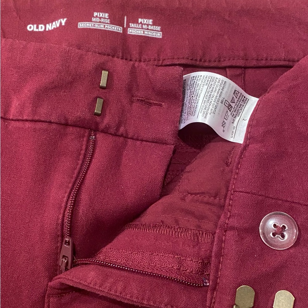 Old Navy Pixie Mid Rise Pant - Picture 2 of 10